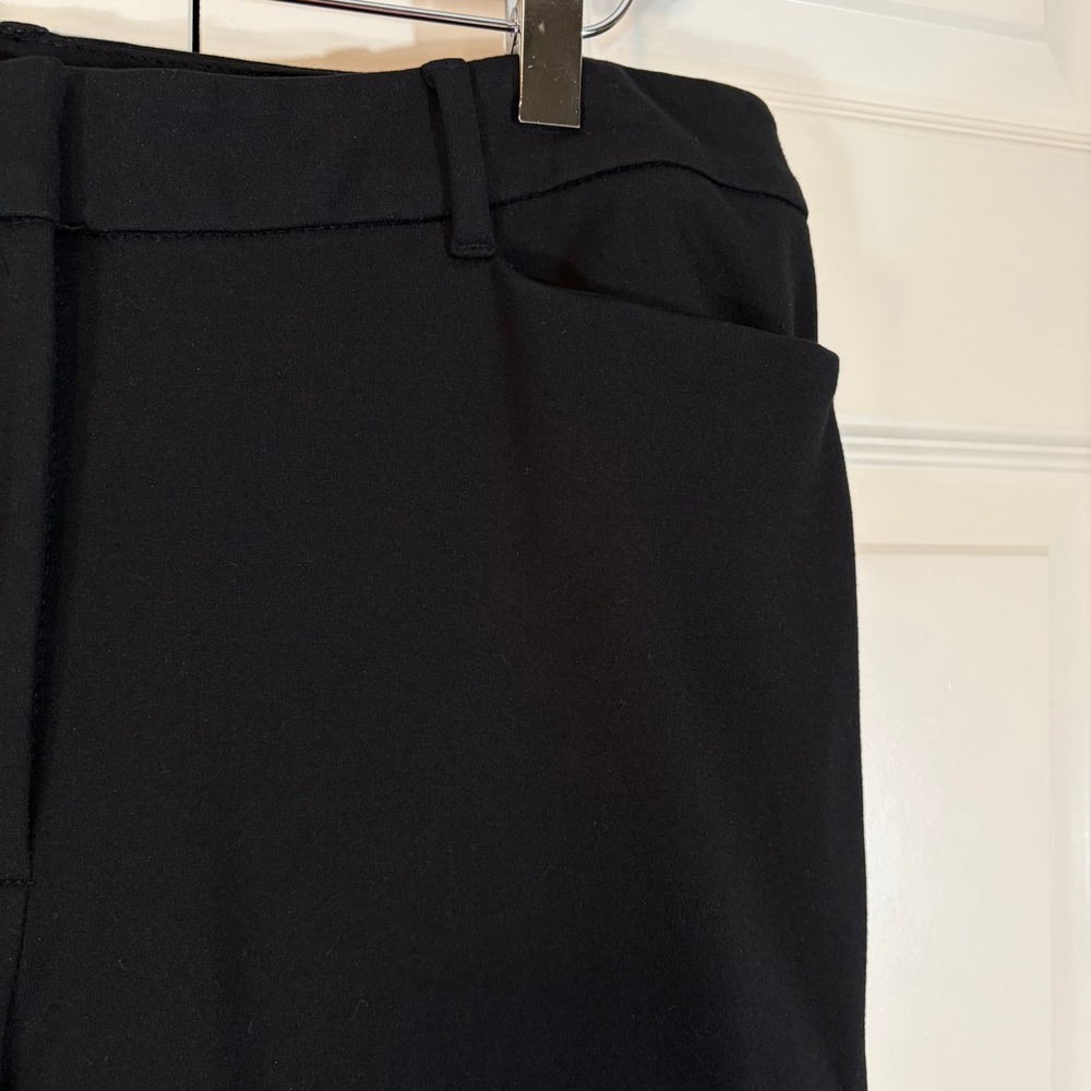 WHBM Black Slim Flat Front Ankle Pants Womens 12 - Picture 5 of 10